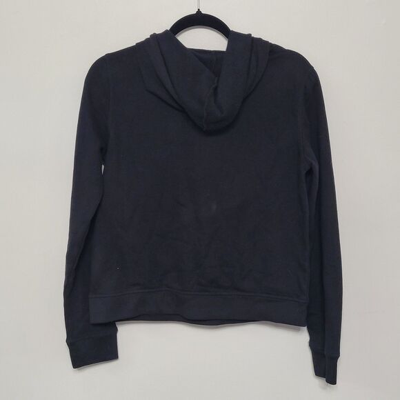 Aeropostale Women’s Medium Black Hoodie Metallic Rose Gold Logo NWT Comfortcore - Picture 2 of 5